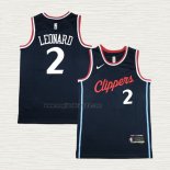Maglia Kawhi Leonard NO 2 Los Angeles Clippers Icon 2024-25 Blu