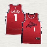 Maglia James Harden NO 2 Los Angeles Clippers Statement 2024-25 Rosso