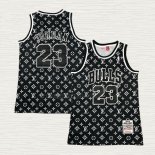 Maglia Michael Jordan NO 23 Chicago Bulls x LV Mitchell & Ness 1997-98 Nero
