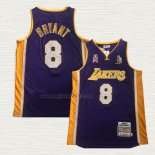 Maglia Kobe Bryant NO 8 Los Angeles Lakers Mitchell & Ness 2001-02 Viola