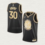 Maglia Stephen Curry NO 30 Golden State Warriors Select Series Or Nero