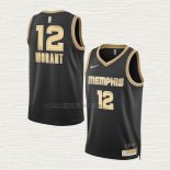Maglia Ja Morant NO 12 Memphis Grizzlies Select Series Or Nero