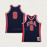 Maglia Michael Jordan NO 9 USA 1984 Blu
