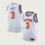 Maglia Josh Hart NO 3 New York Knicks Association Bianco